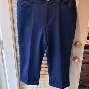 Ralph Lauren Blue Cropped Pants in Size 12